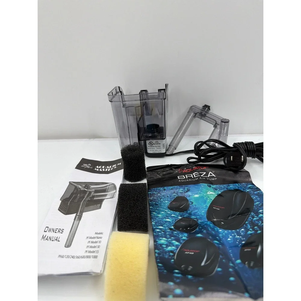 Aquarium Masters Nano Power Filter for Betta Tanks up to 4 Gallons 20GPH E508884